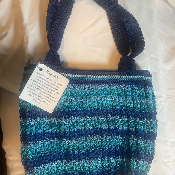 Margarita’s GORGEOUS Handcrafted Mexican Crochet Tote/Handbag ~ NWT - Picture 1 of 10
